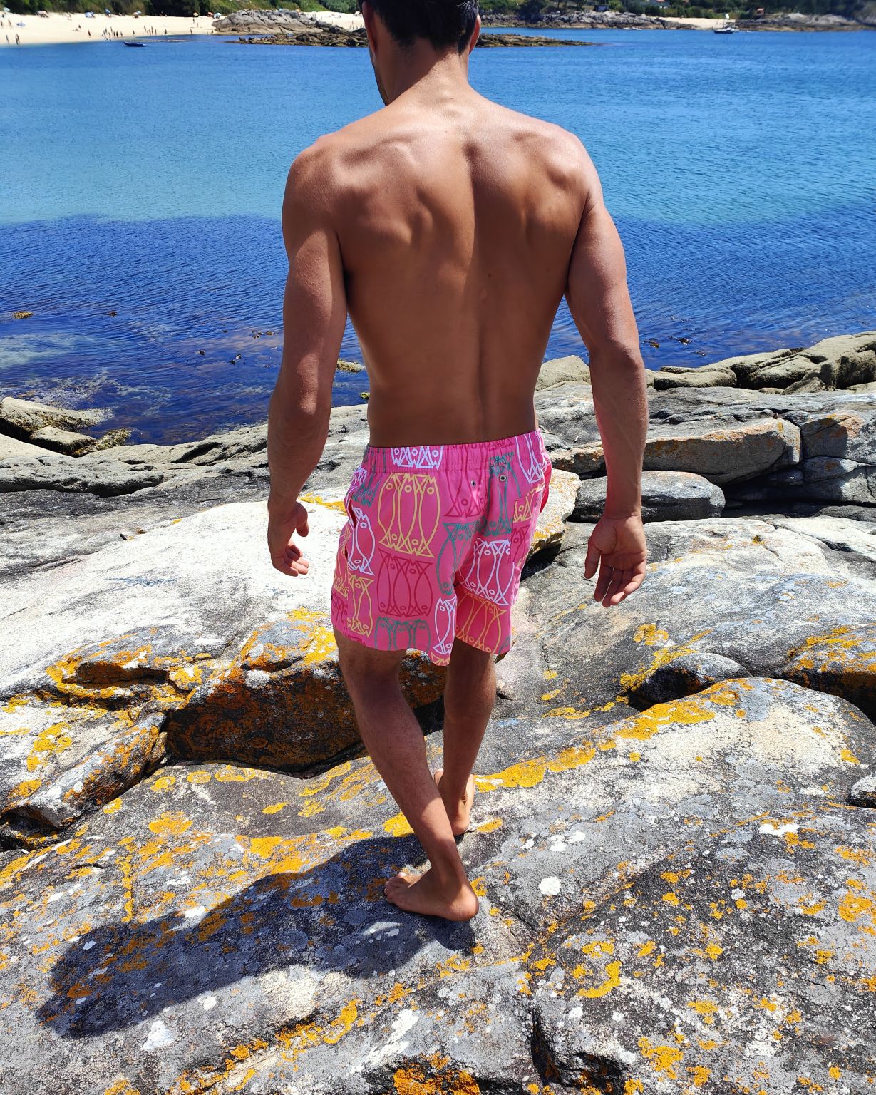 Bañador de Hombre Xouba Rosa