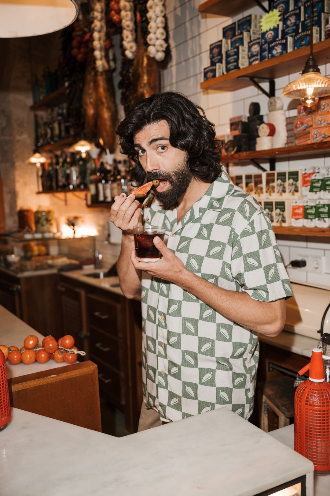 PEMENTOS- Camisa Bowling Galoha