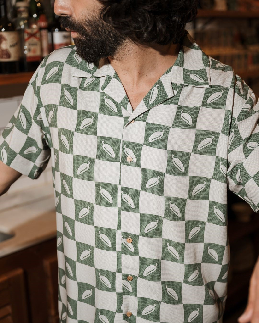 PEMENTOS- Camisa Bowling Galoha