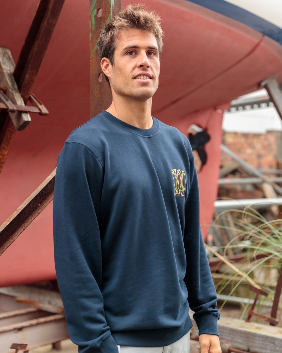 Xoubas Navy Blue Unisex Sweatshirt