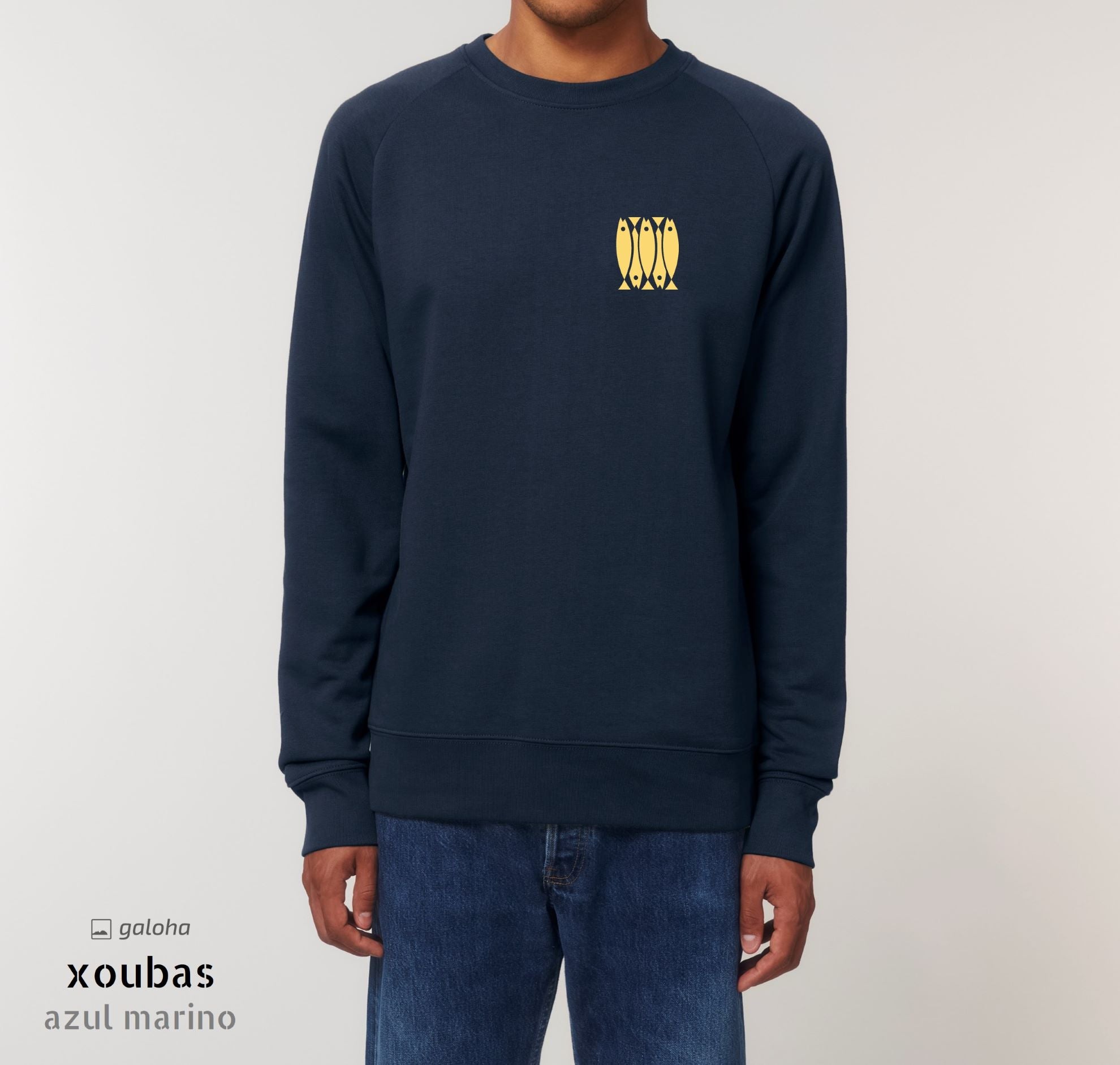 Xoubas Navy Blue Unisex Sweatshirt