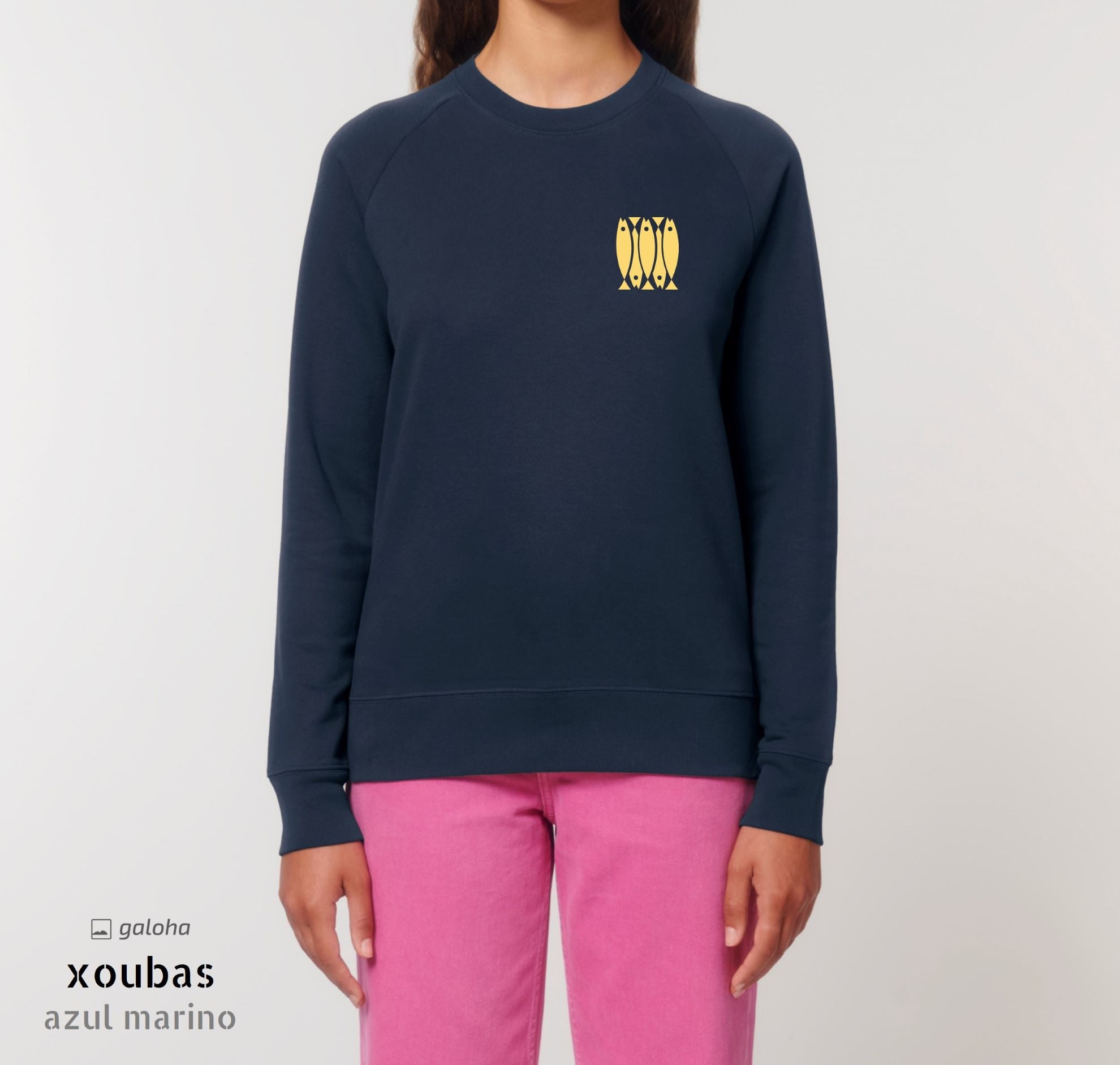 Xoubas Navy Blue Unisex Sweatshirt