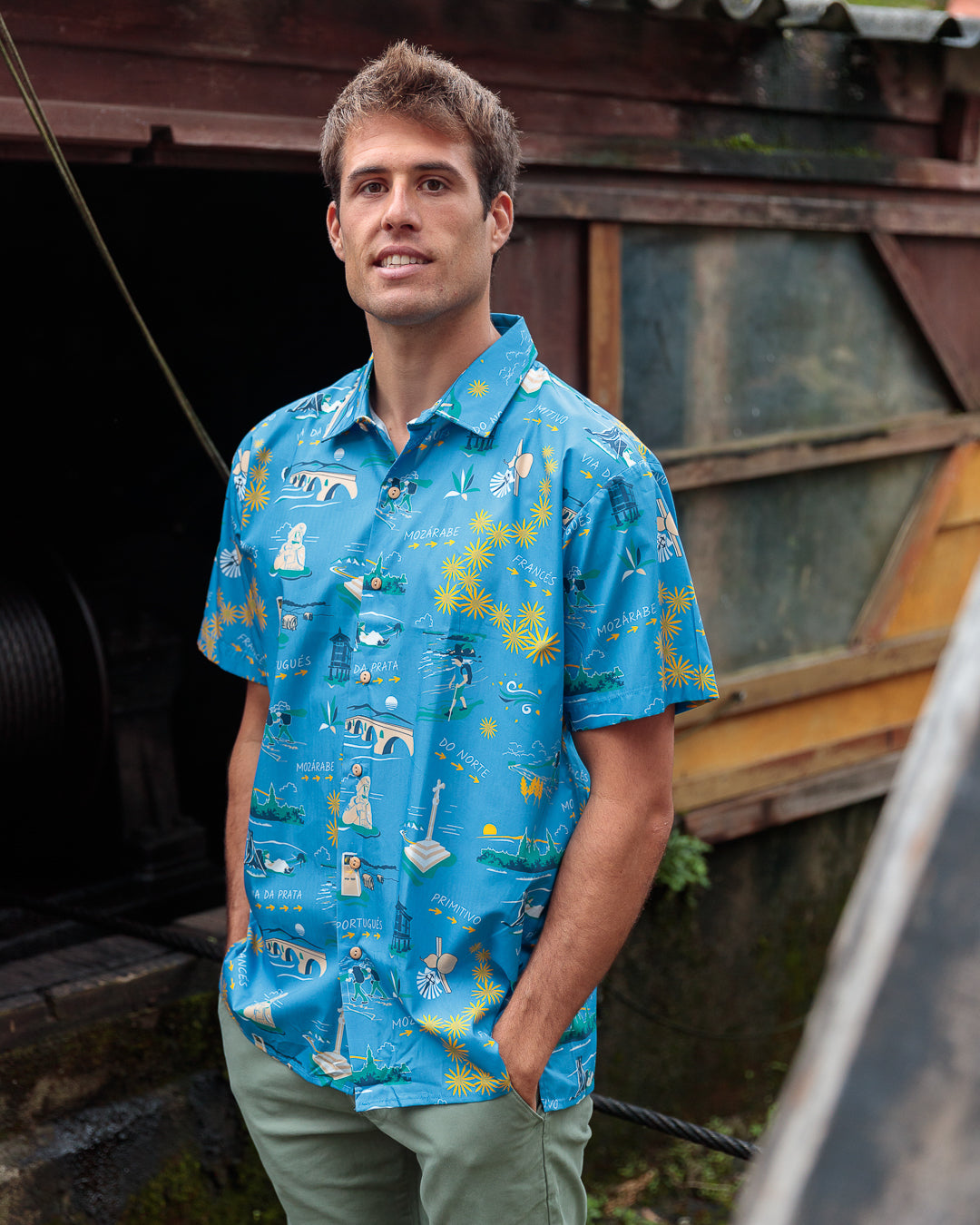 CAMIÑOS Blue - Galoha Shirt