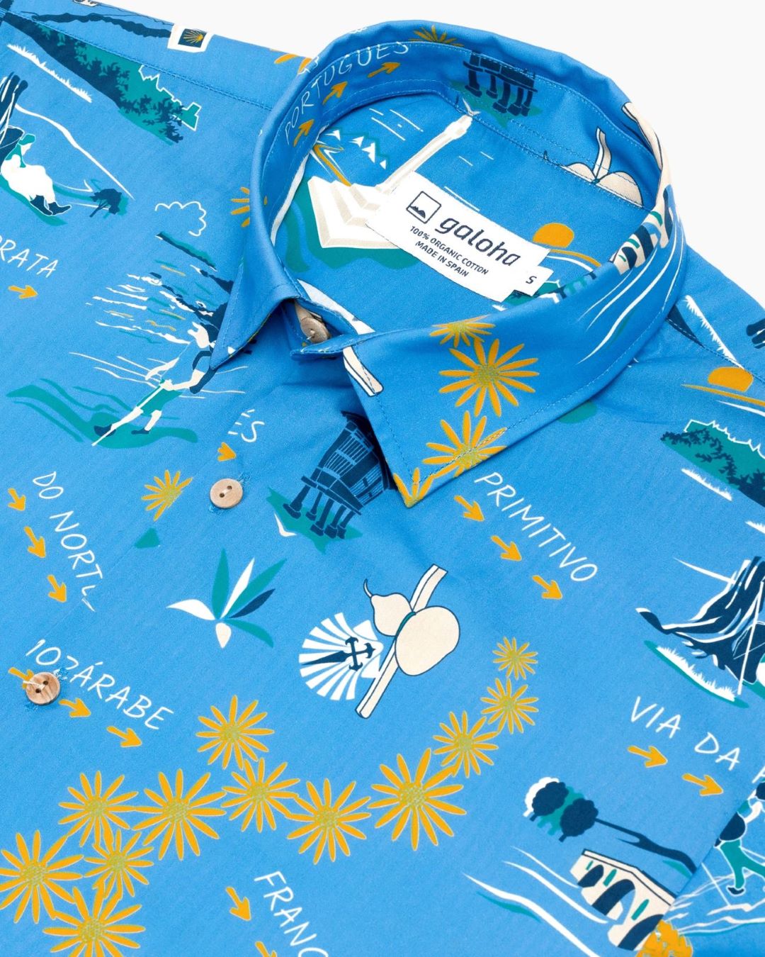 CAMIÑOS Azul - Camisa Galoha