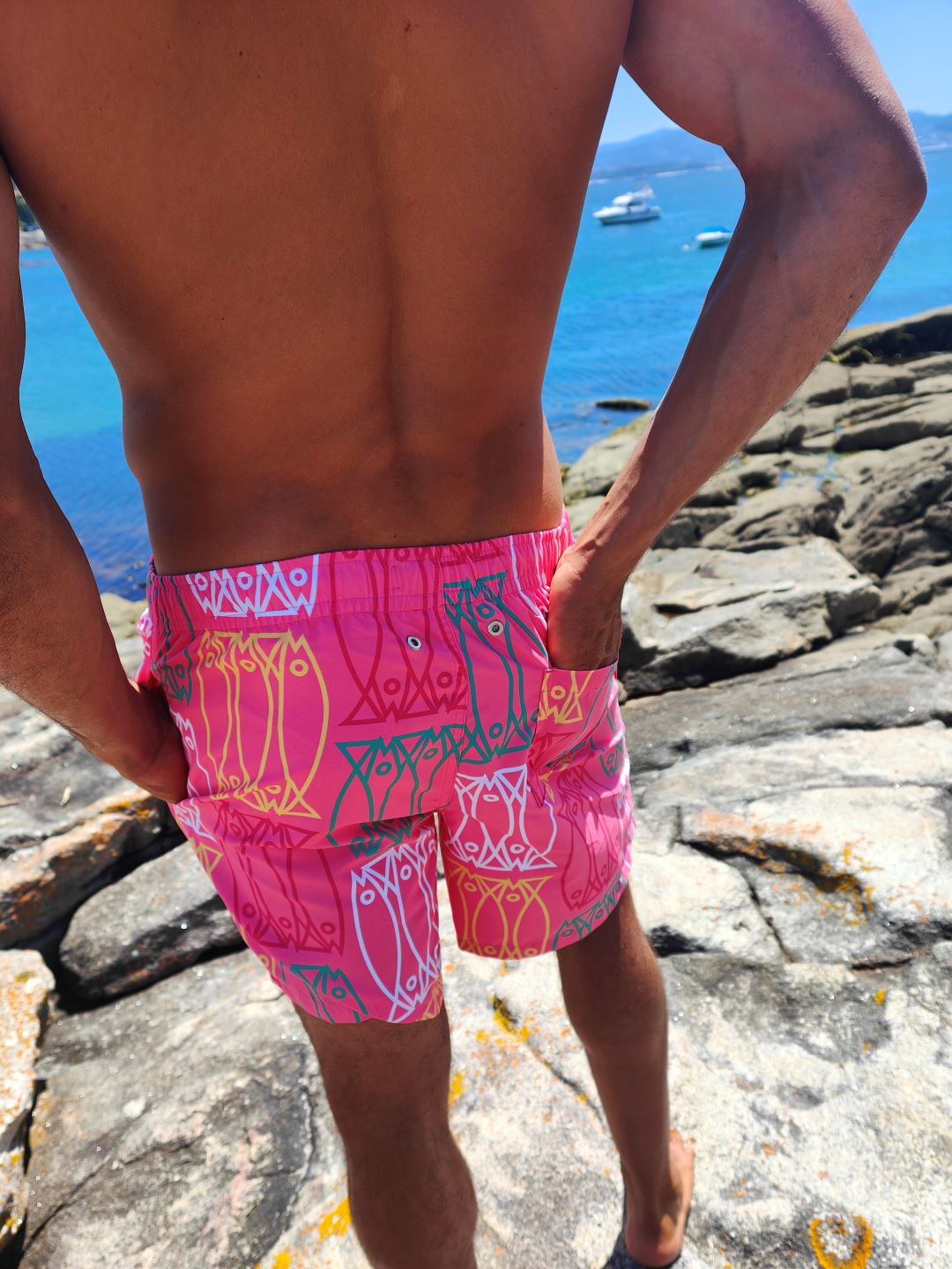 Bañador de Hombre Xouba Rosa