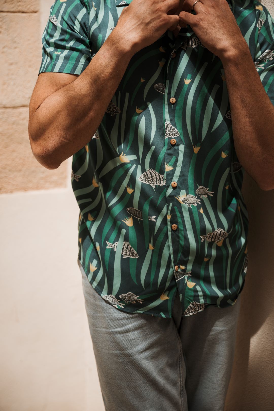 POSIDONIA- Camisa Bowling Galoha
