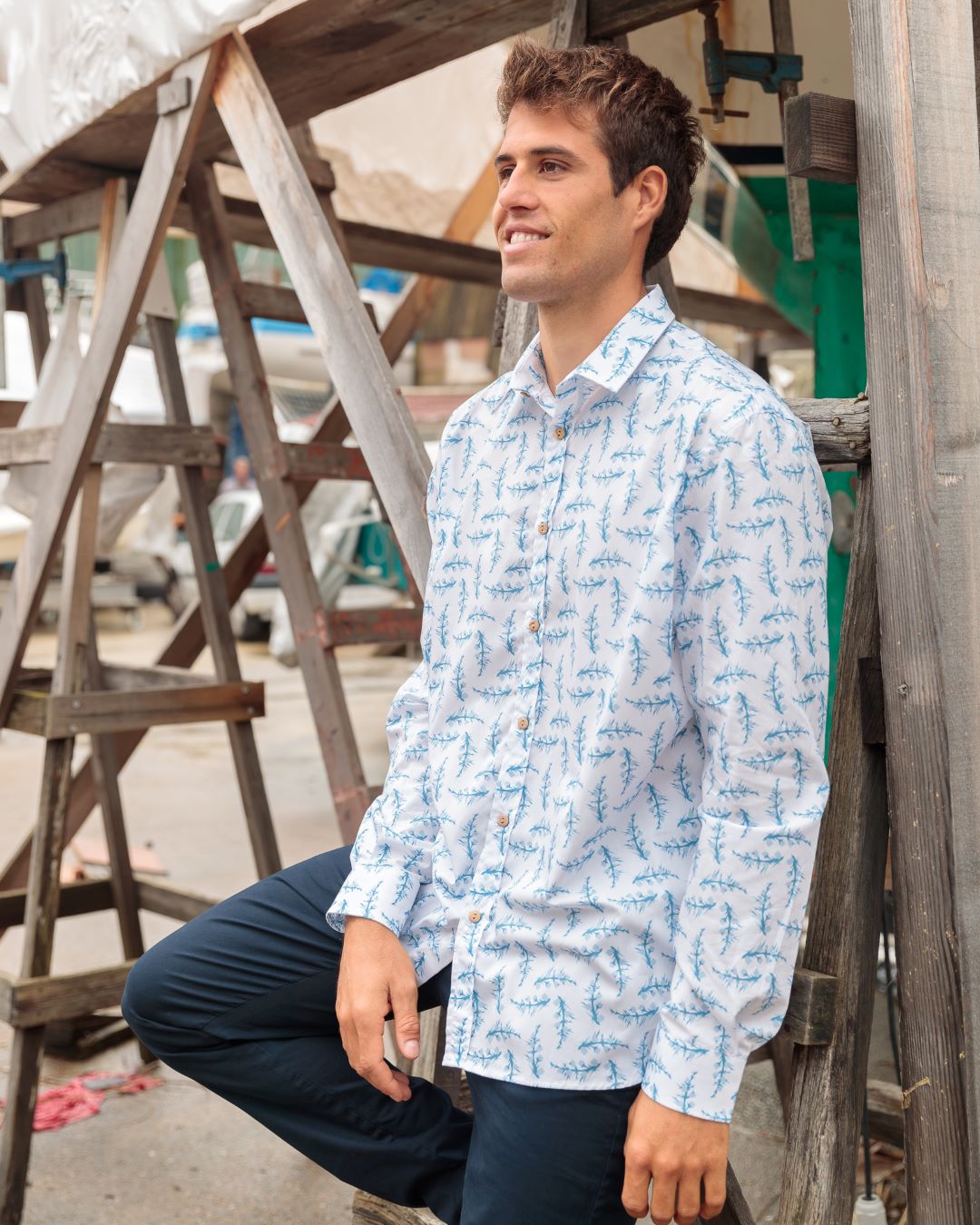 Camisa estampada de Manga Larga - Toxo