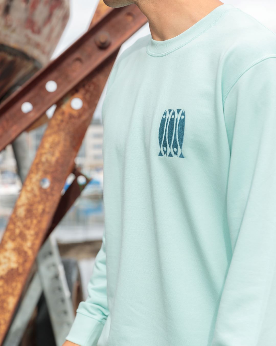 Xoubas Unisex Sweatshirt Aqua Green