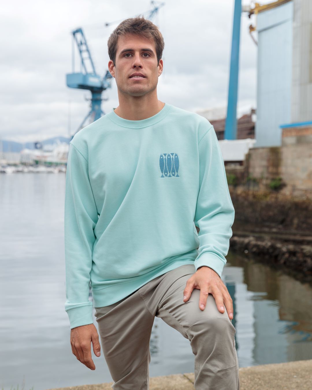 Xoubas Unisex Sweatshirt Aqua Green