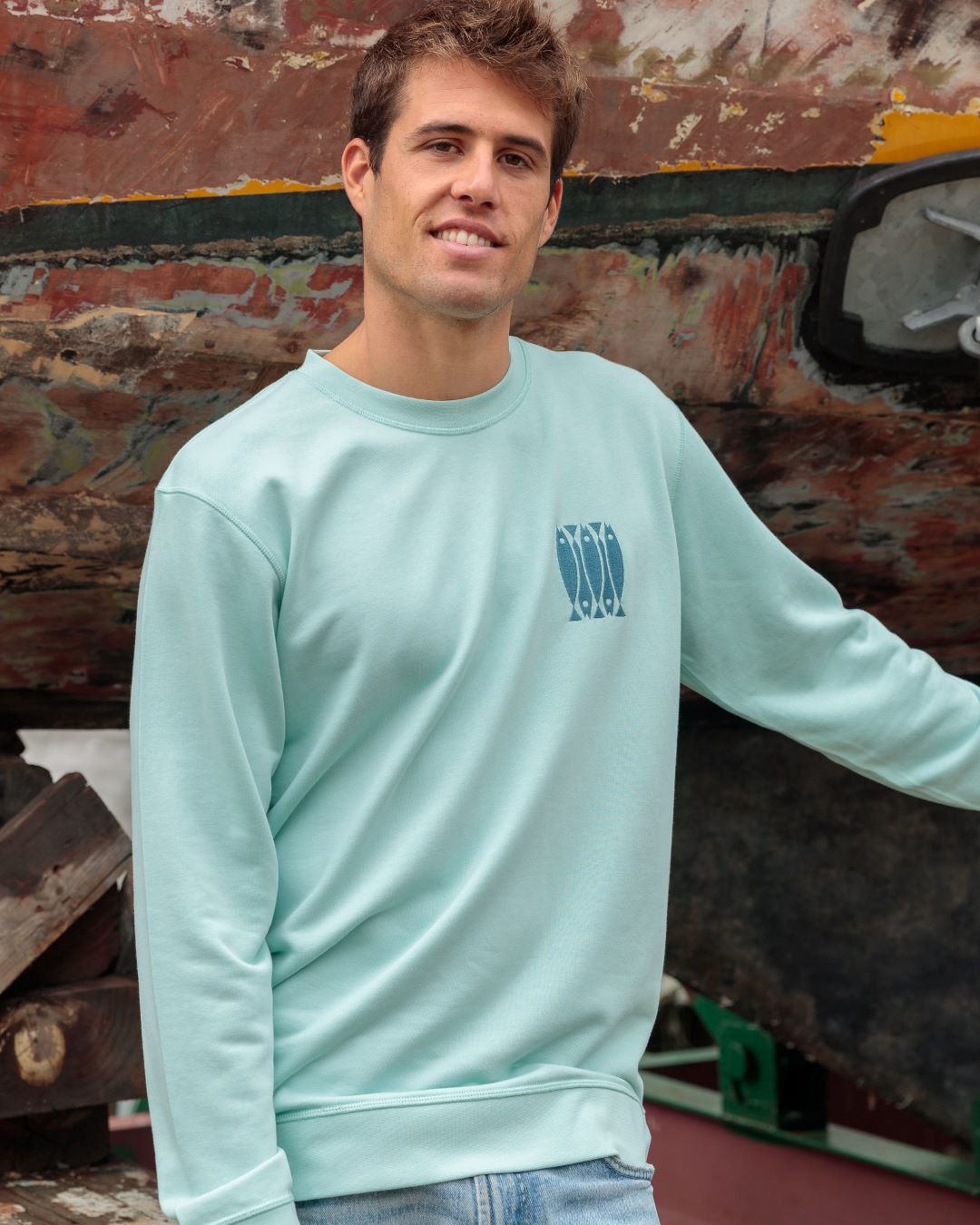 Xoubas Unisex Sweatshirt Aqua Green