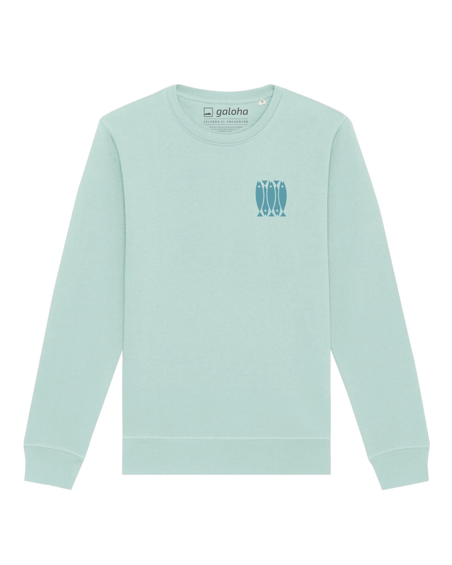 Sudadera Unisex Xoubas Verde Agua