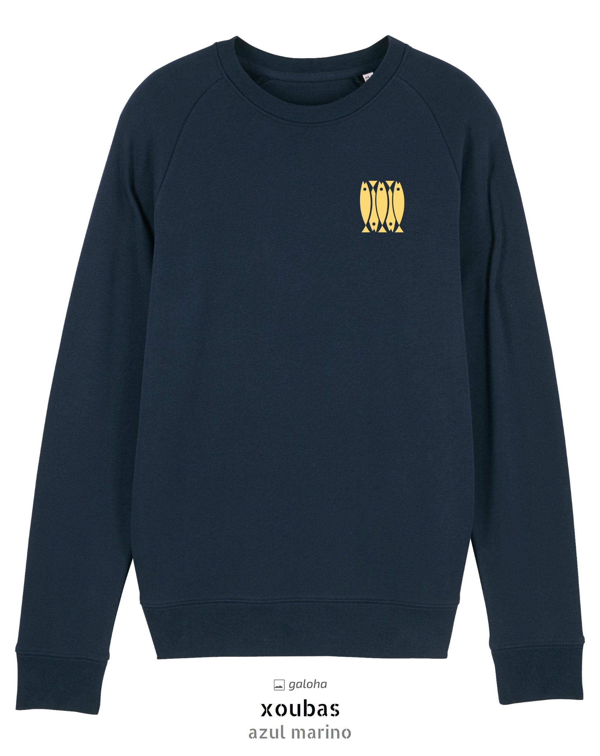 Xoubas Navy Blue Unisex Sweatshirt