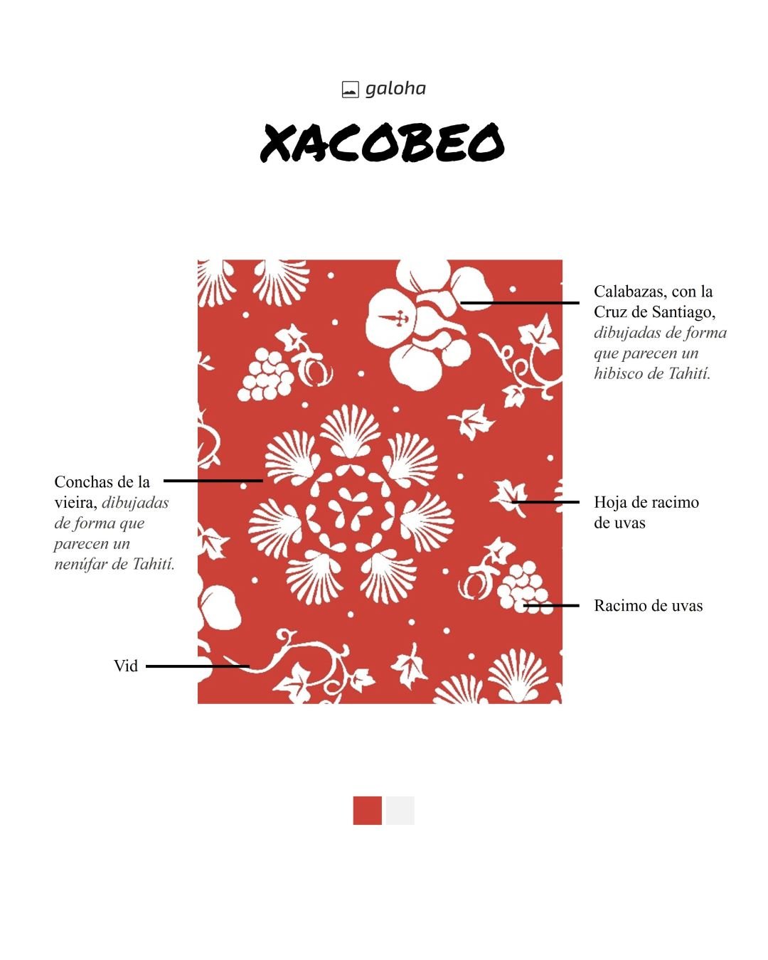 XACOBEO Rojo - Camisa Galoha