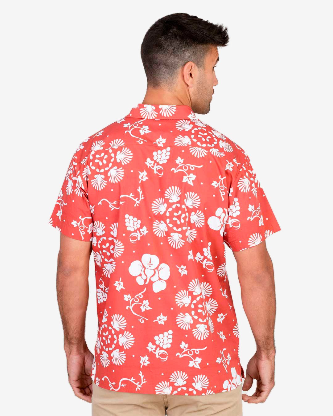 Camiseta de algodón orgánico con estampado Tahiti Flowers para hombre